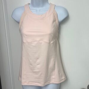 128. Lululemon Run: Make It Count Tank,
Parfait Pink, Size 8, Removable Pads EUC